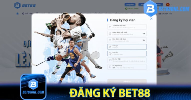 Đăng ký bet88 một cách thuận lợi, dễ dàng, nhanh chóng